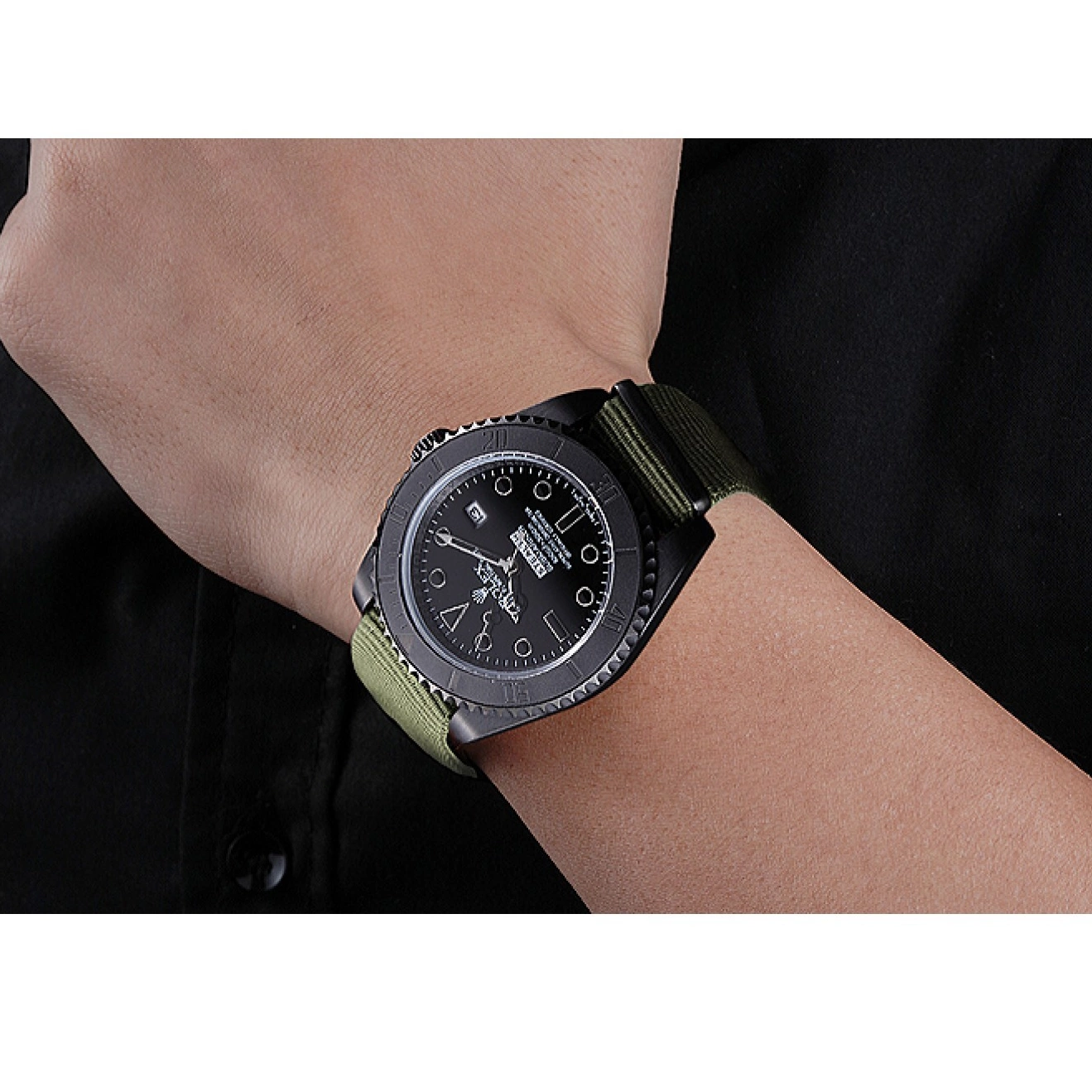 Aaa replica watch Submariner 621995 Olive Rolex Stealth 0524